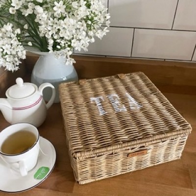 Wicker Tea Box